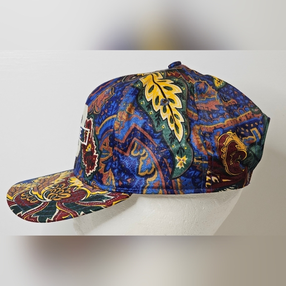 Duke Blue Devils Basketball Paisley Snapback Cap Hat Vtg Crable Sportswear Core - Picture 6 of 13